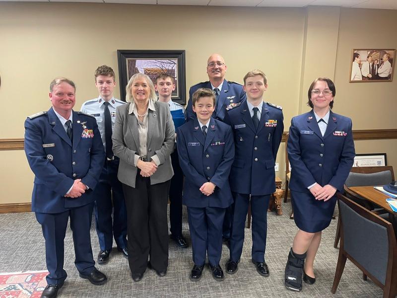 Members of the Tennessee Wing, Civil Air Patrol stopped by and updated me on their volunteer work.