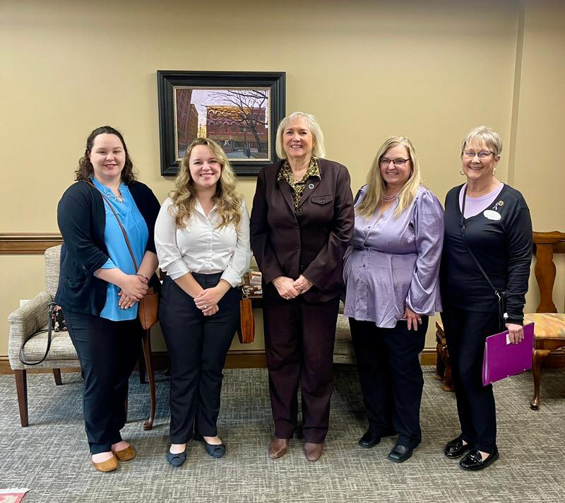 I enjoyed visiting with area dental hygienists
during their Day on the Hill.