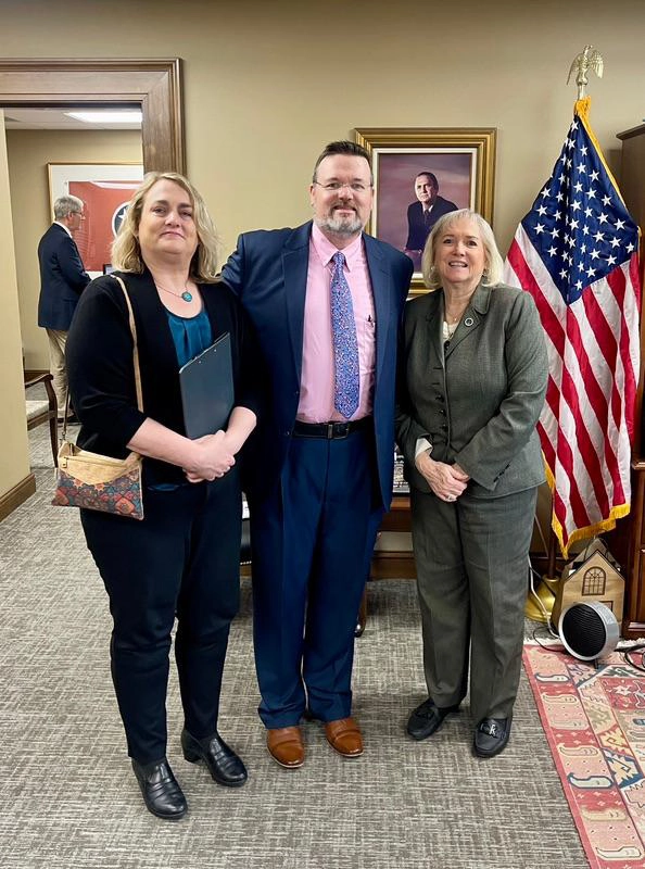 Shauna and Michael Collins stopped by on
﻿Disability Day on the Hill