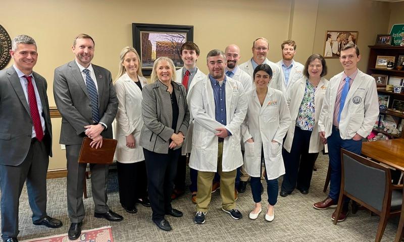 Two groups (above and below) from Knoxville Academy of Medicine stopped by to discuss legislation of interest coming before my Health Committee