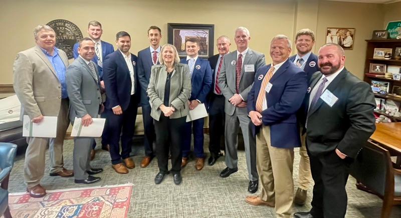 Members of the East Tennessee Roadbuilders ﻿visited on their Day on the Hill