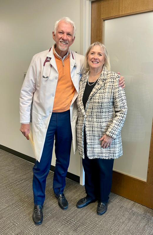 Dr. Randall Dabbs pictured with Becky Massey