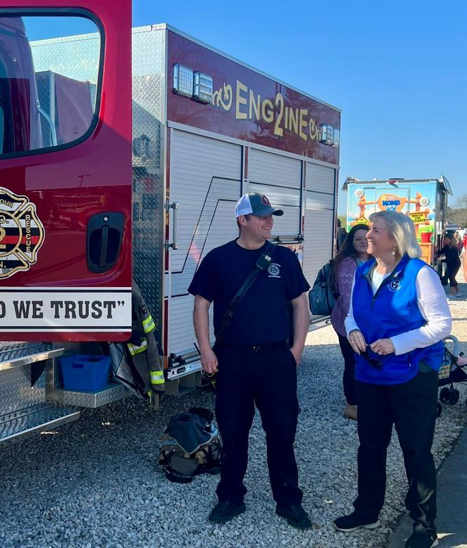 I enjoyed visiting Johnson University for their annual Easter Egg Hunt sponsored by the Seymour Volunteer Fire Department.