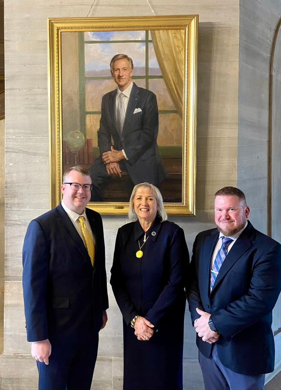 Nick Bradshaw and Scott Jenkins visited the Capitol with public workers from across Tennessee