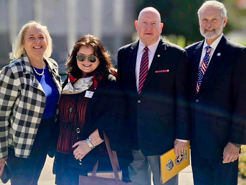 Rep. Dave Wright and I enjoyed visiting with Major General Max Haston and his wife Ann at the Vietnam Memorial Day ceremony.